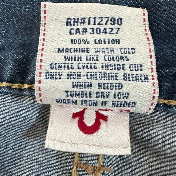 TRUE RELEGION STRAIGHT MENS JEANS - LIKE NEW - Picture 3 of 11